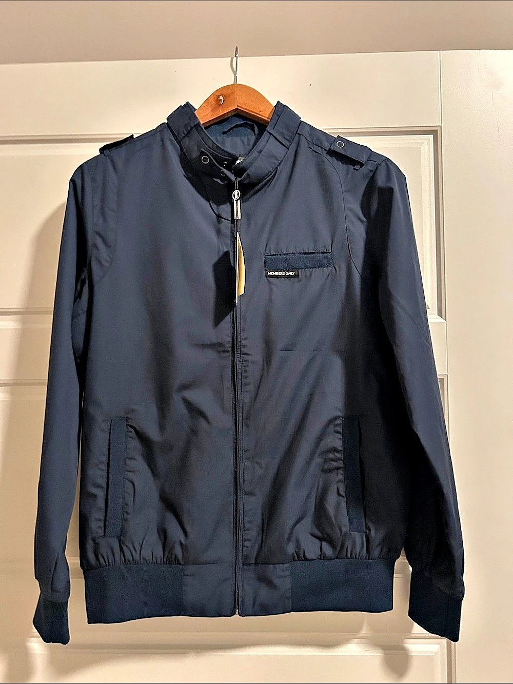 Members Only Classic Iconic Racer Jacket Men's Blue Medium